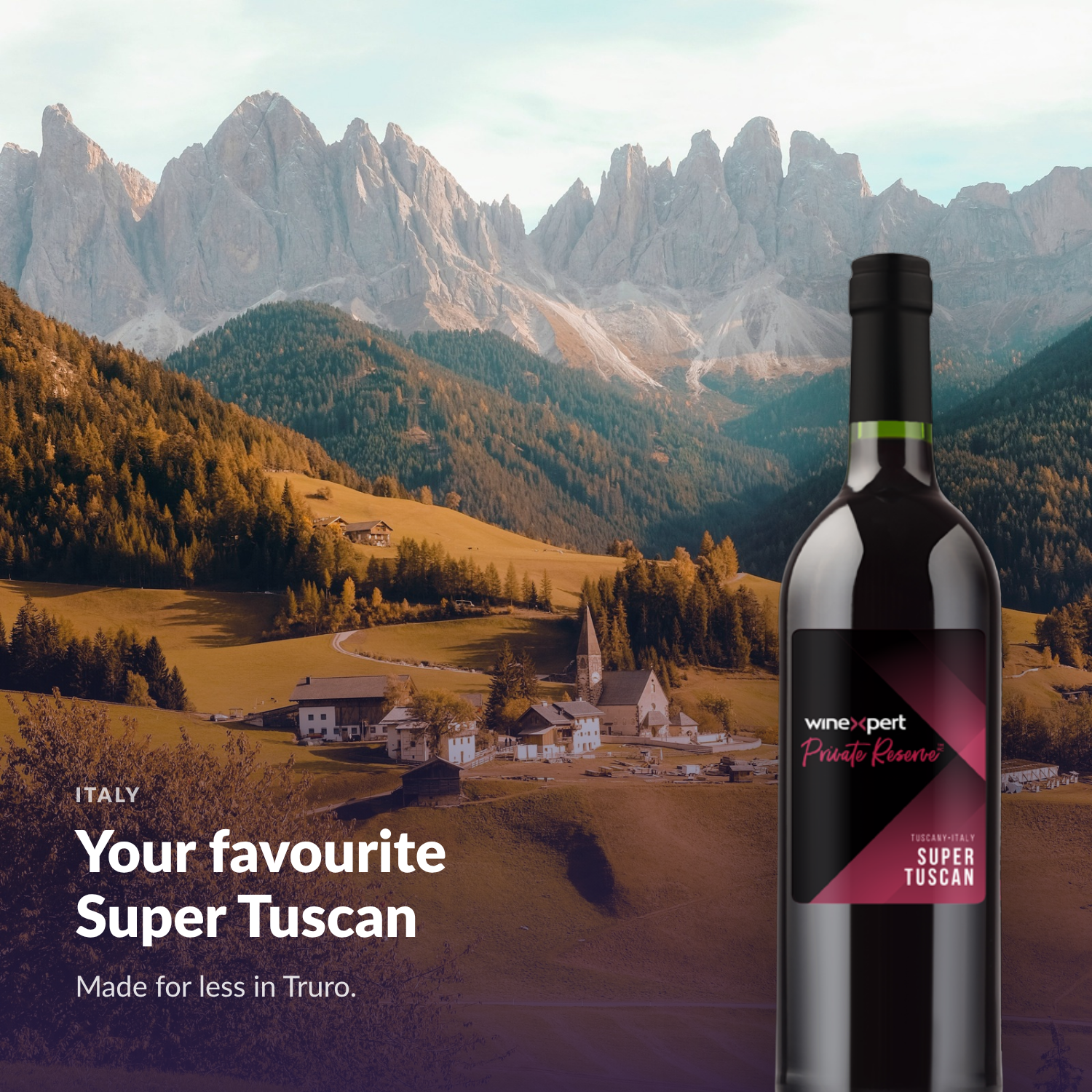 Winexpert Private Reserve Super Tuscan — your favourite Super Tuscan, made for less in Truro