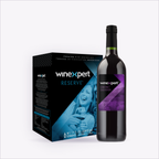 Winexpert Reserve Cabernet Sauvignon — wine kit box and finished bottle