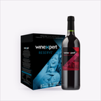 Winexpert Reserve Montepulciano — wine kit box and finished bottle