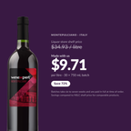 Winexpert Reserve Montepulciano — $9.71 per litre made with us, save 72%