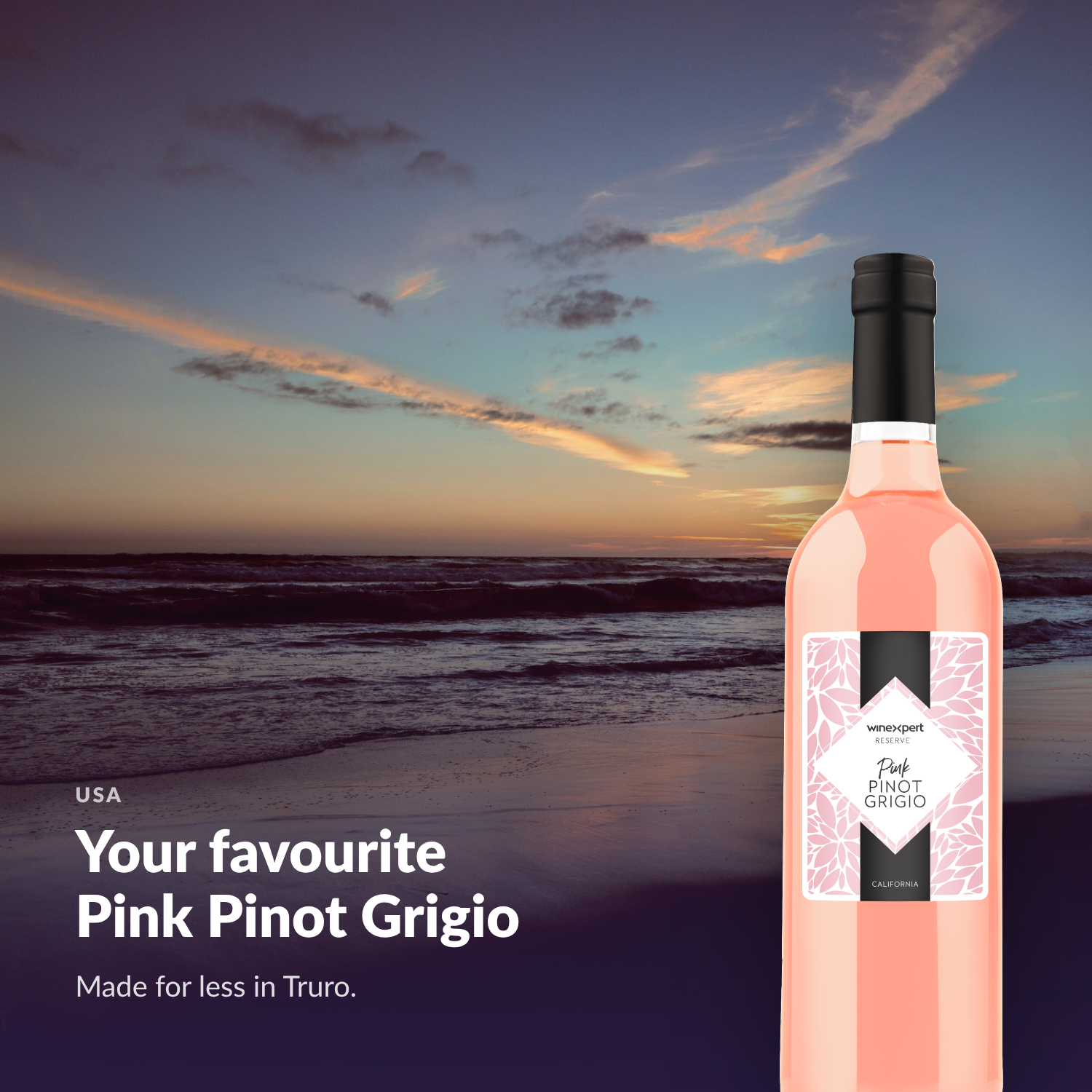 Winexpert Reserve Pink Pinot Grigio — your favourite Pink Pinot Grigio, made for less in Truro