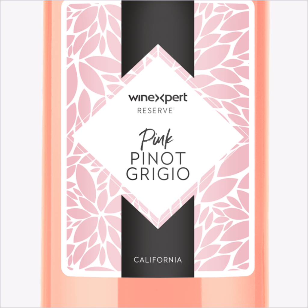 Winexpert Reserve Pink Pinot Grigio — label detail