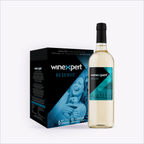 Winexpert Reserve Riesling — wine kit box and finished bottle