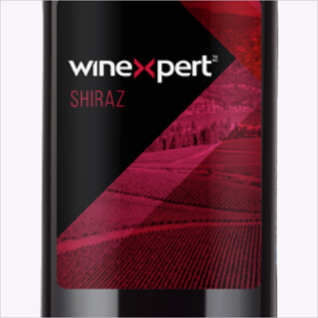 Winexpert Reserve Shiraz — label detail