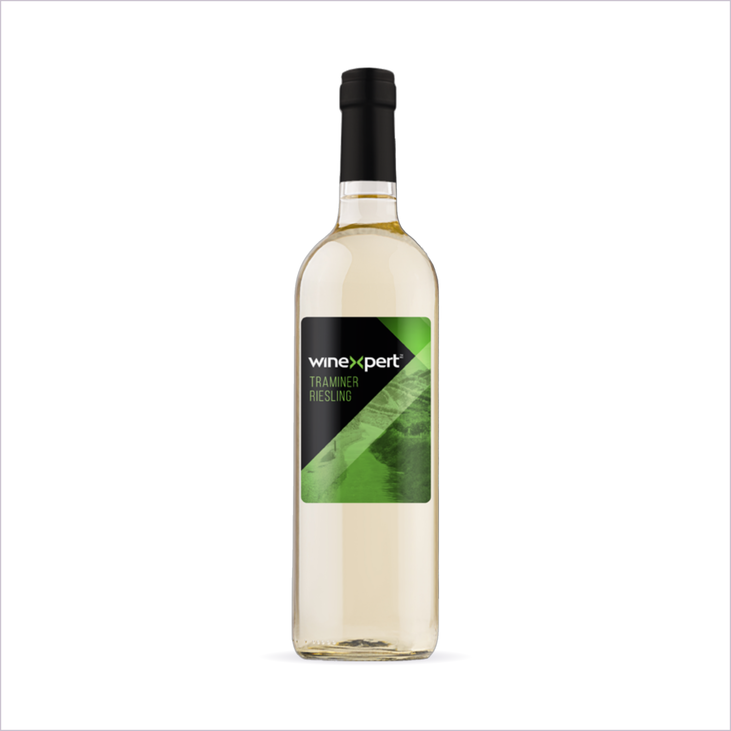 Winexpert Reserve Traminer Riesling — bottle on white