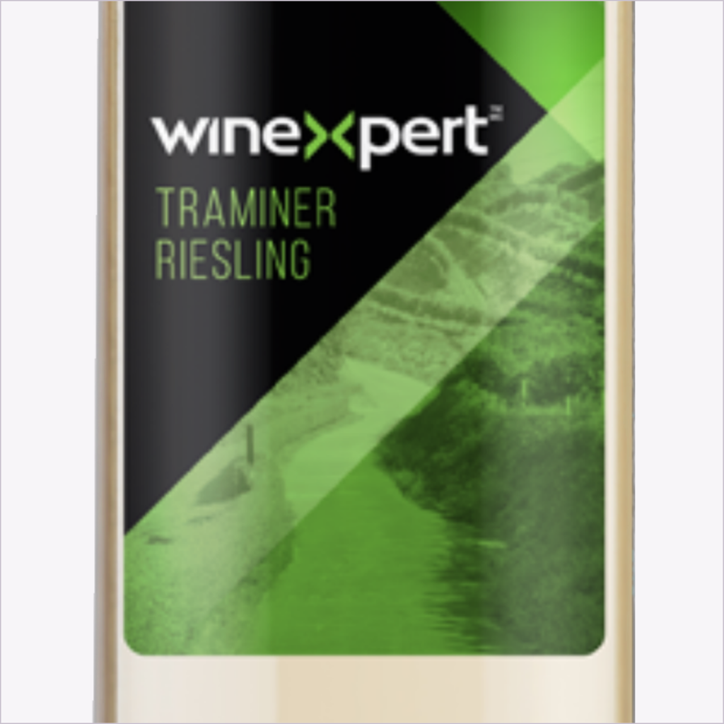 Winexpert Reserve Traminer Riesling — label detail