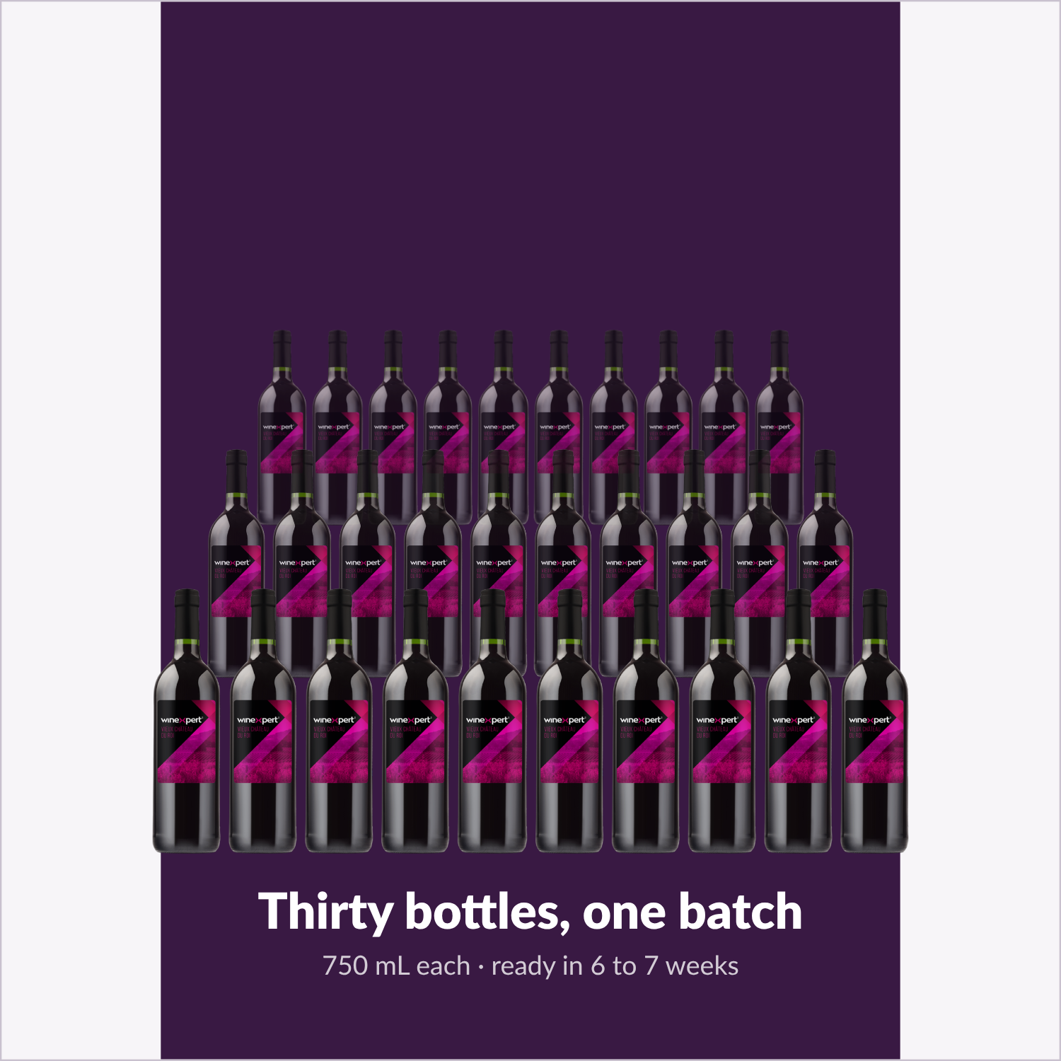 Winexpert Reserve Vieux Château du Roi — thirty bottles, one batch