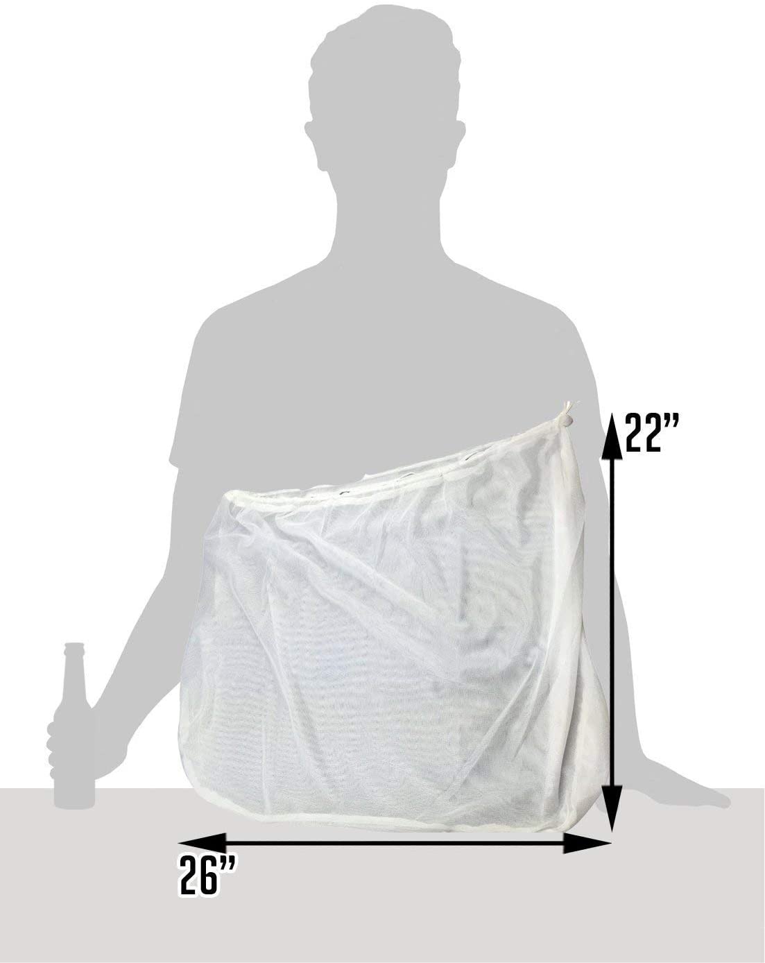 Extra Large Straining Bag for BIAB, 26 x 22"