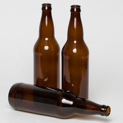 Bomber Bottles for Beer, 650 mL Amber