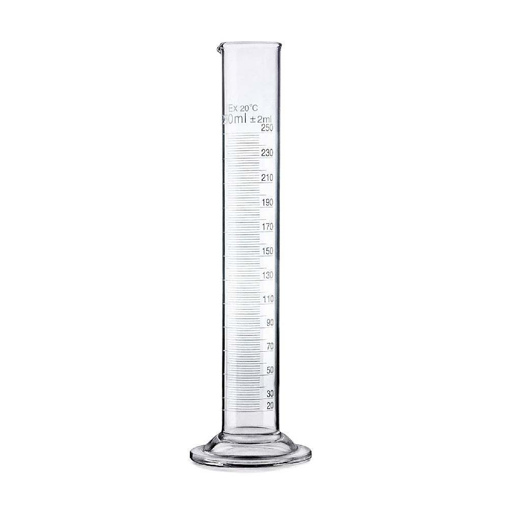 Graduated cylinder glass 250ml
