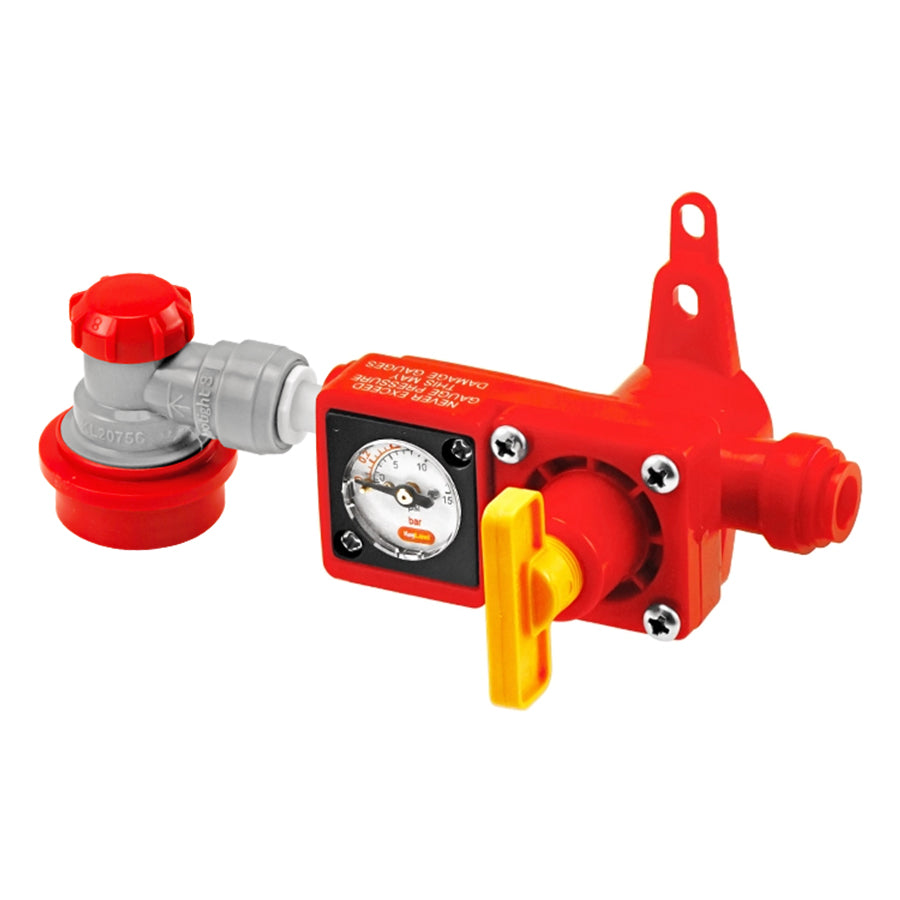 Integrated Gauge BlowTie Spunding Valve Kit (0-15 psi)