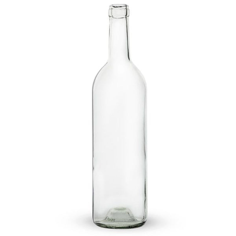 750mL Clear Bordeaux Wine Bottle