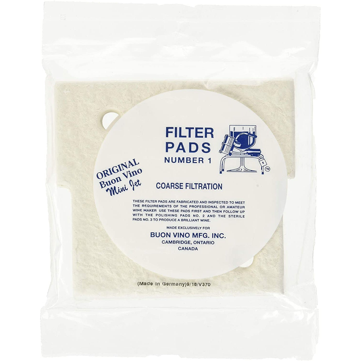 Buon Vino Mini Jet Filter Pads