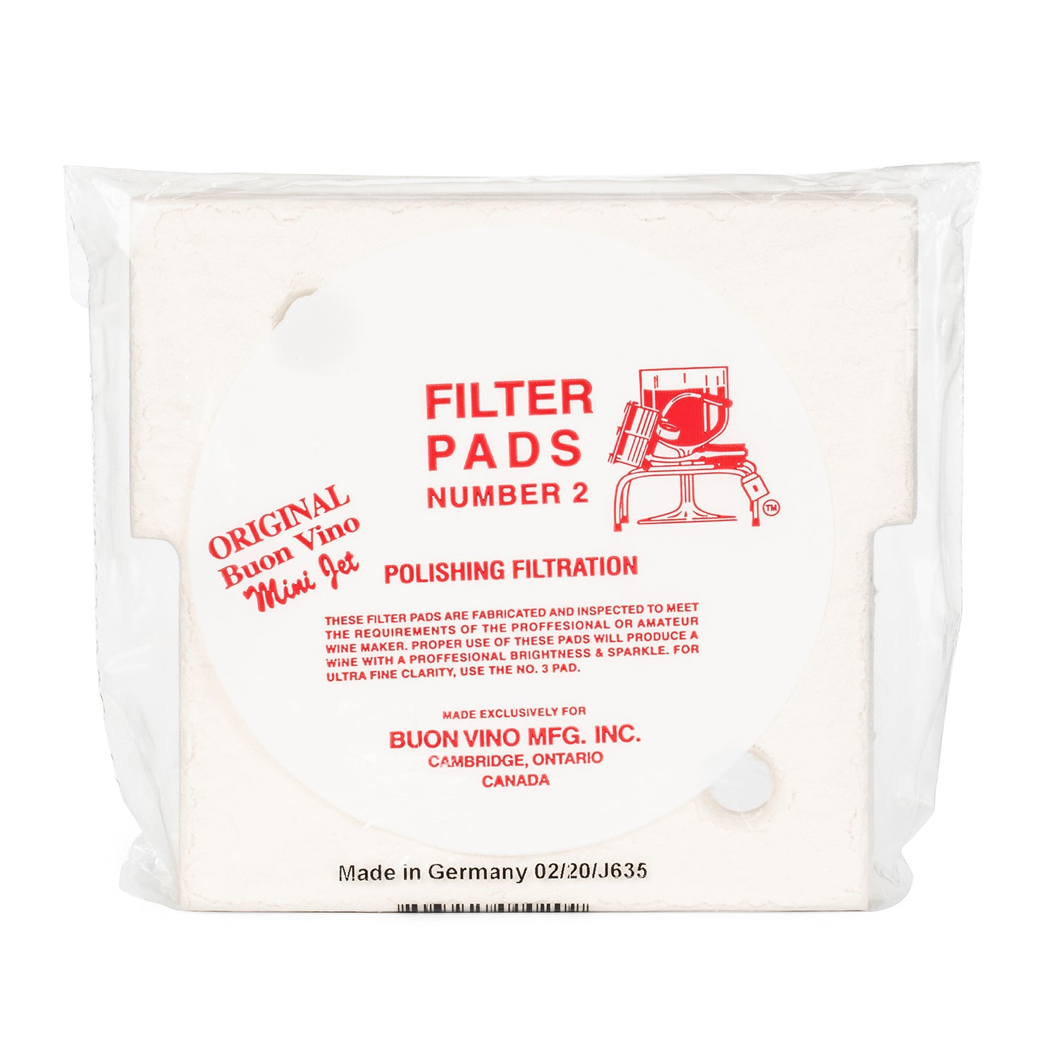 Buon Vino Mini Jet Filter Pads