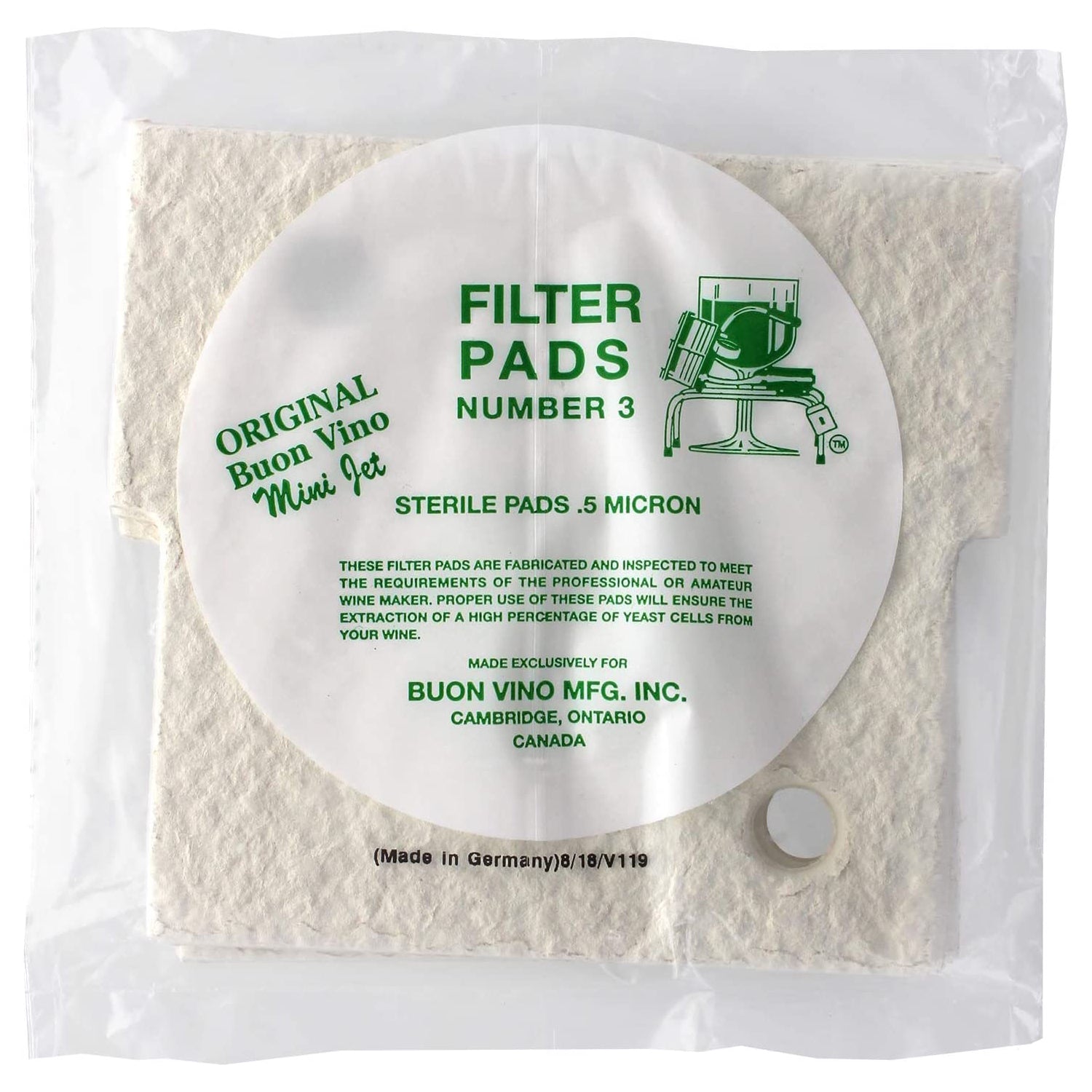 Buon Vino Mini Jet Filter Pads