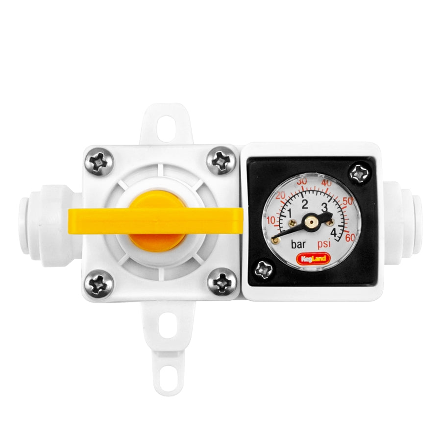 Duotight Inline Regulator with Integrated Gauge